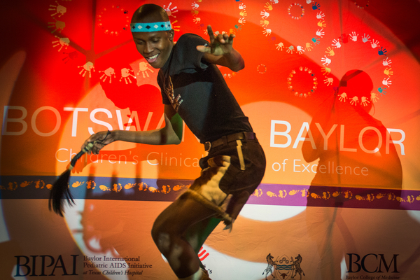 Traditional dancers perform during a dinner celebrating the 10th Anniversary of the Botswana-Baylor Children's Centre of Excellence. (Photo by Smiley N. Pool )