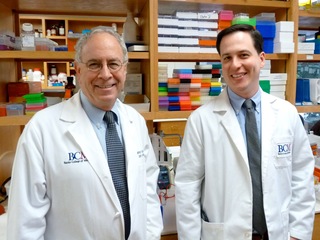 Dr. Jeffrey Noebels and Pedro Olivetti, a student in the Baylor College of Medicine M.D./Ph.D. program, tested a treatment for a devastating epilepsy in a mouse model.