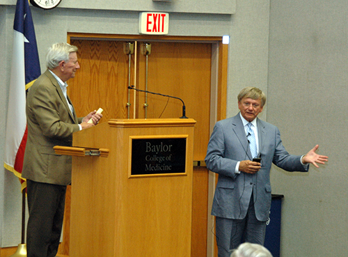 Dr. Thomas Caskey and attorney Rusty Hardin talk about the development of forensic science in court cases.