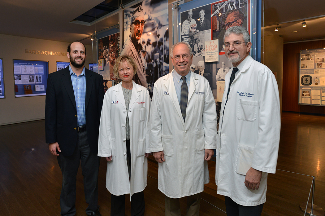 From left, Drs. Chad Shaw, Alica Goldman, Jeffrey Noebels and John Belmont.