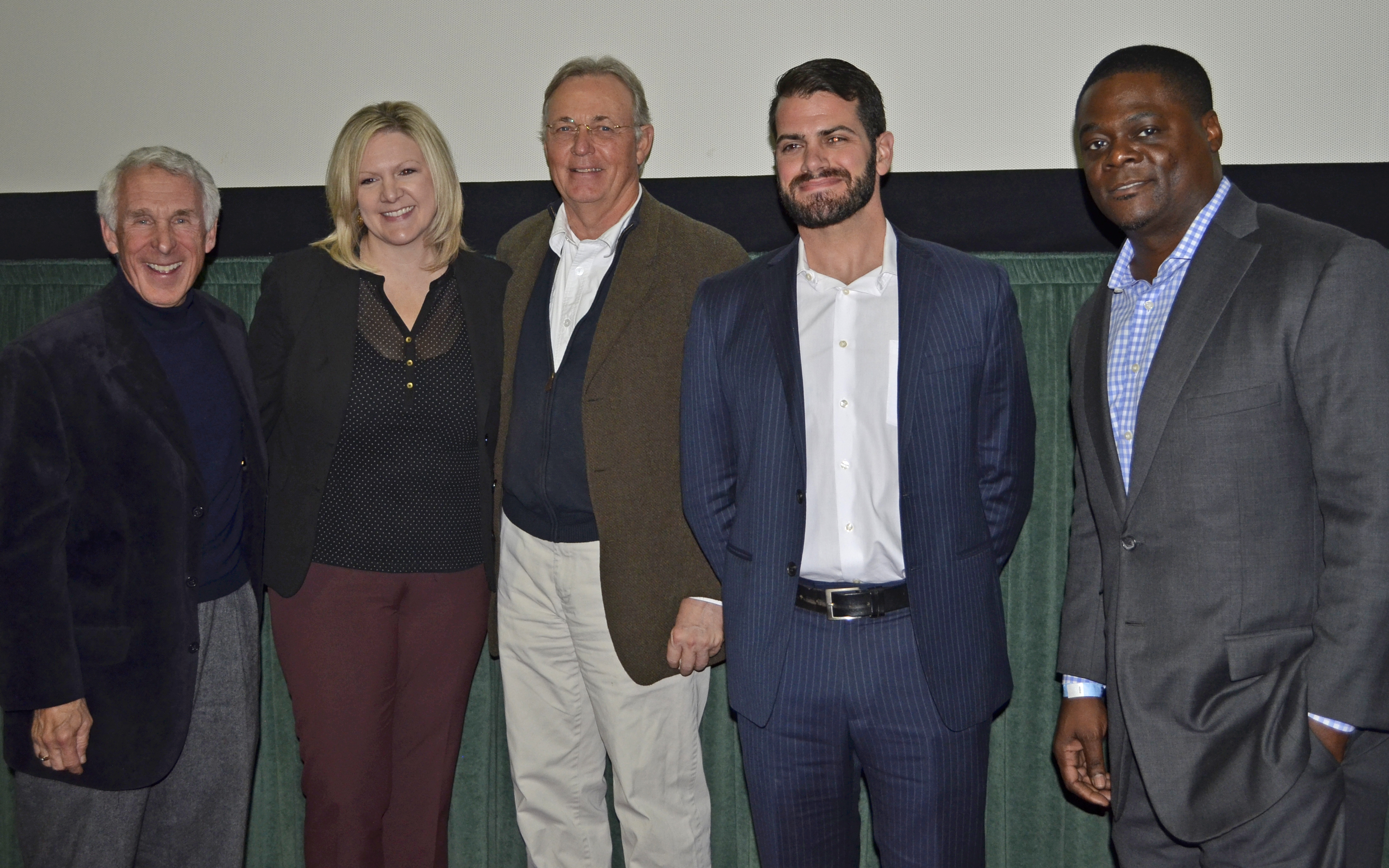 Dr. Craig DiTommaso, second from left, poses with panelists following the TIRR Foundation's screening of "Concussion".