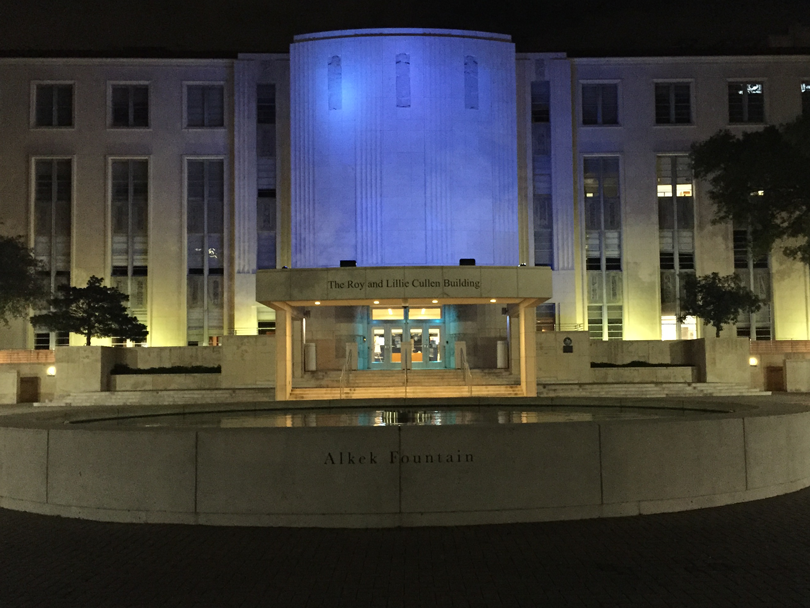 Baylor joins Austism Speaks for their Light It Up Blue campaign.