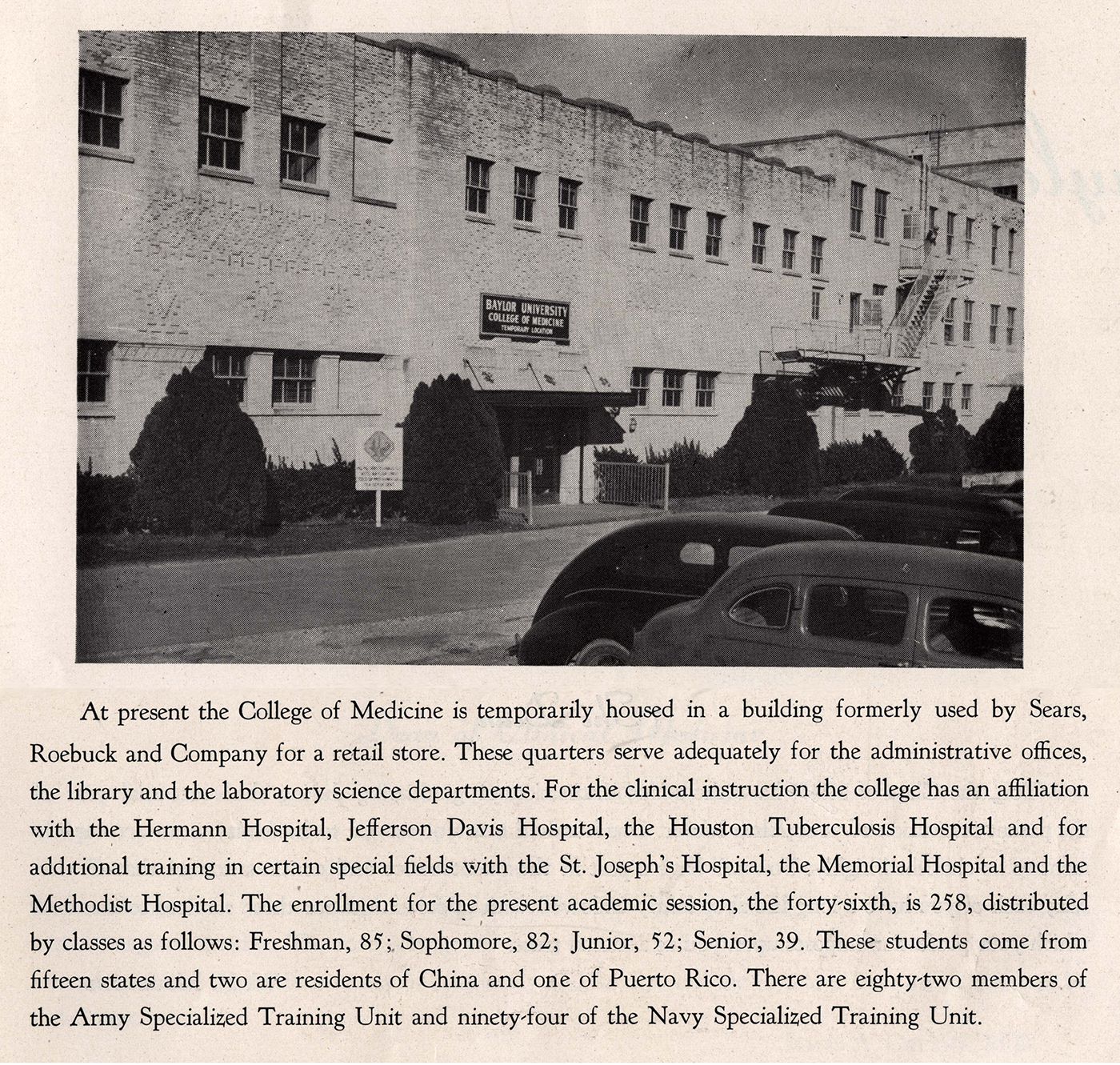 Courtesy Baylor College of Medicine Archives