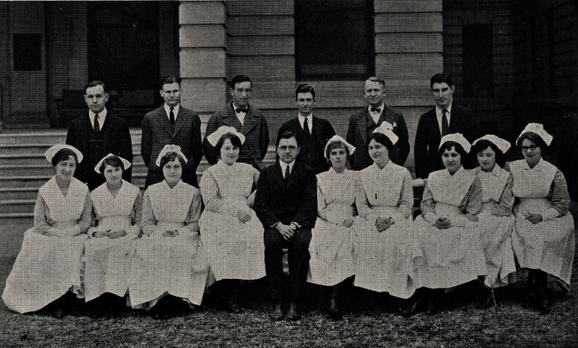 Healthcare institutions across the country are celebrating National Nurses Week, a time to show gratitude for those who stand on the front lines of medicine and patient care. Nurses juggle many priorities, as noted by this 1925 image from the Baylor University College of Medicine Round Up yearbook, courtesy of the Baylor College of Medicine Archives.