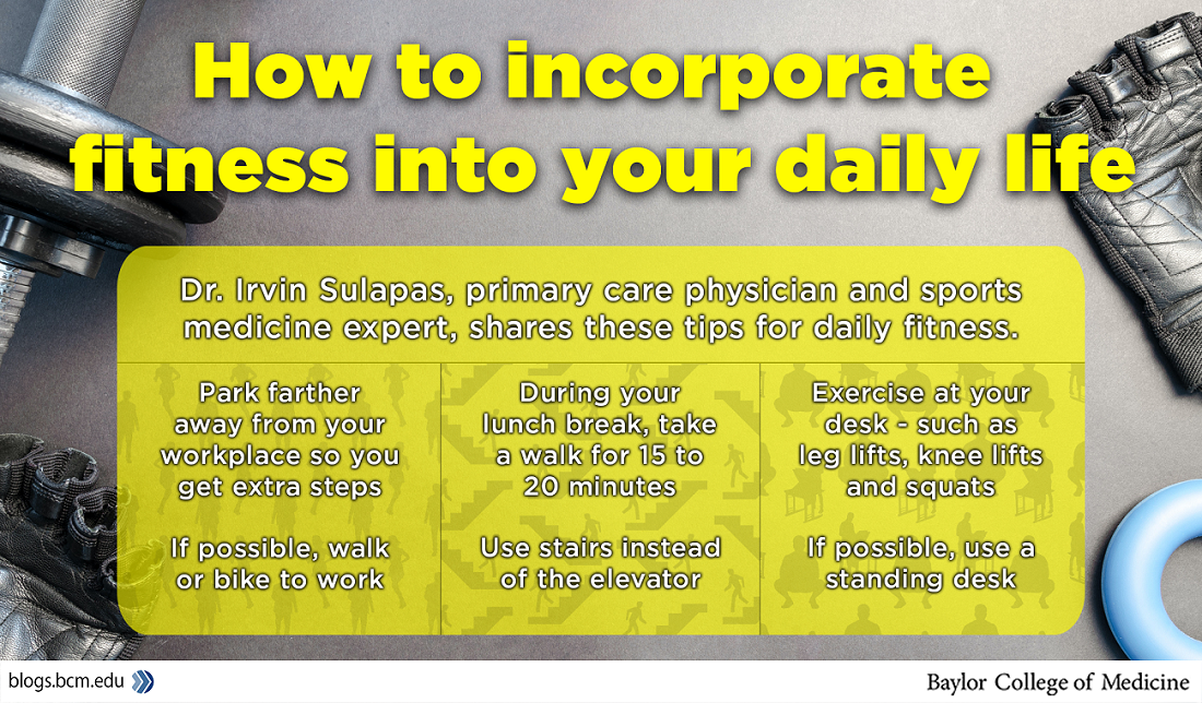 Tips to incorporate fitness into your daily routine