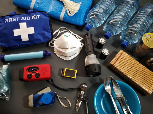 What should be kept deals in a first aid box