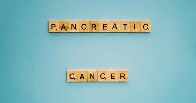 The words "Pancreatic Cancer" written in Scrabble tiles.