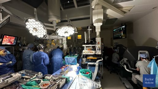 Surgeons in the operating room.