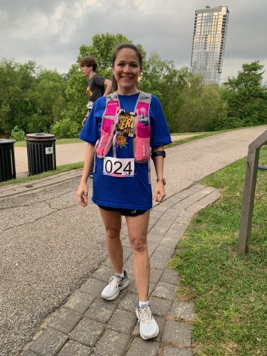 Mary Lara at a 5K.