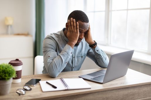 Employee experiencing burnout.