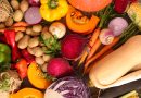 Assorted fall vegetables.