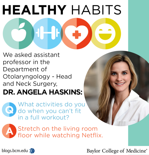 Angela Haskins healthy habits