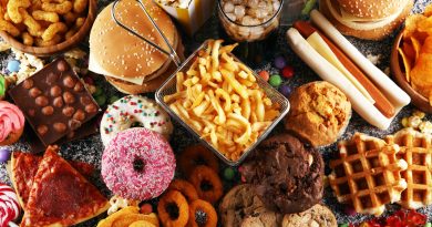 Assortment of junk food.