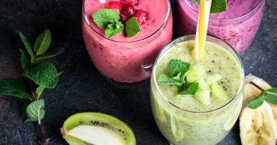 Fruit smoothies.