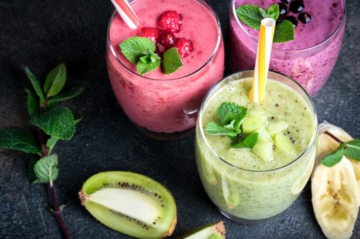 Fruit smoothies.