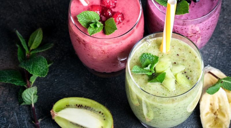 Fruit smoothies.