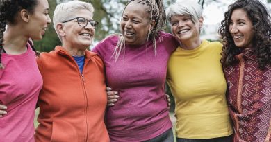 Group of happy women.