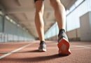 Person walking on track.
